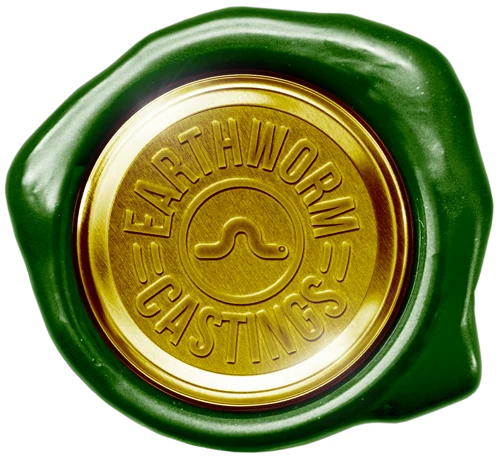 Earthworm castings wax seal